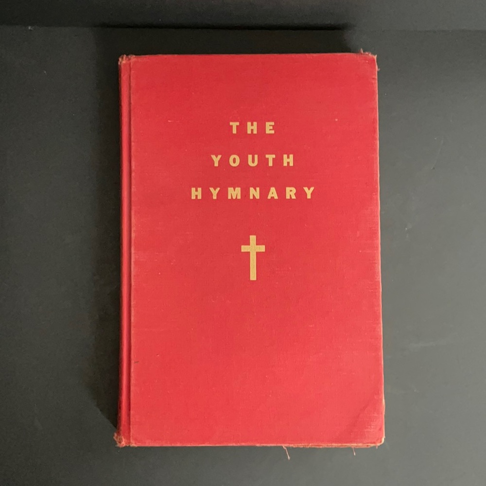 1961 The Youth Hymnary Antique Vintage Church Religious Hardcover Book